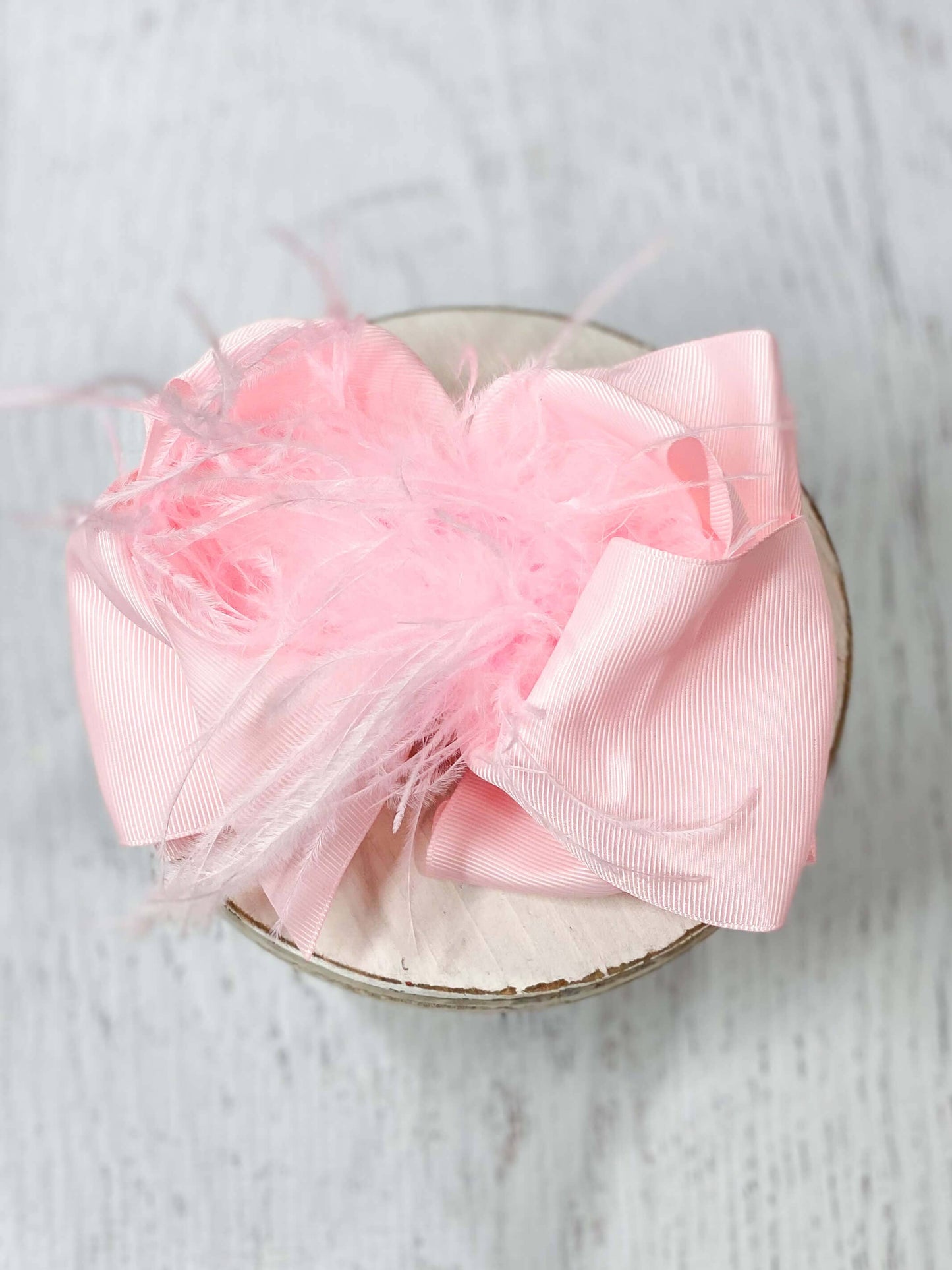 The Hair Bow Company - Texas Size Ostrich Puff Looped Knot Hair Bow: Black