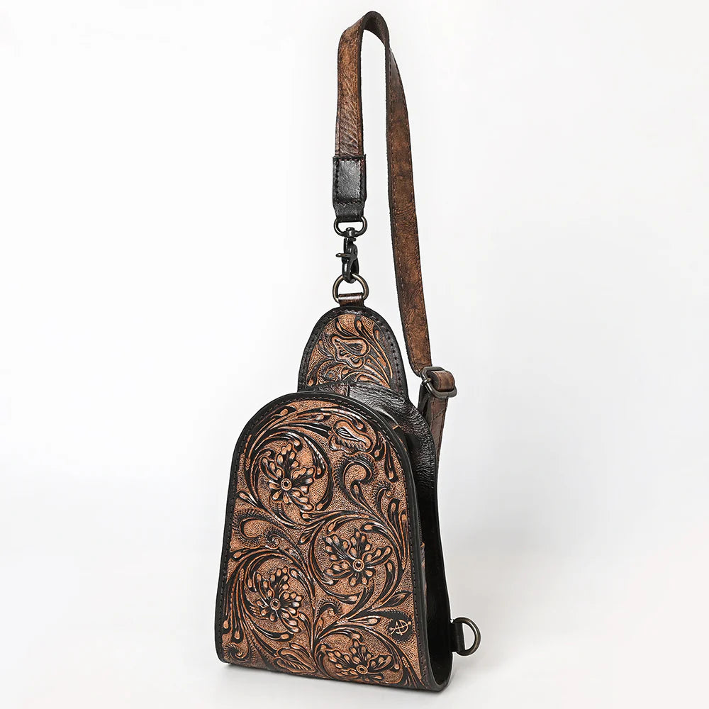 ADBG1542 Sling Hand Tooled Genuine Leather Women Bag