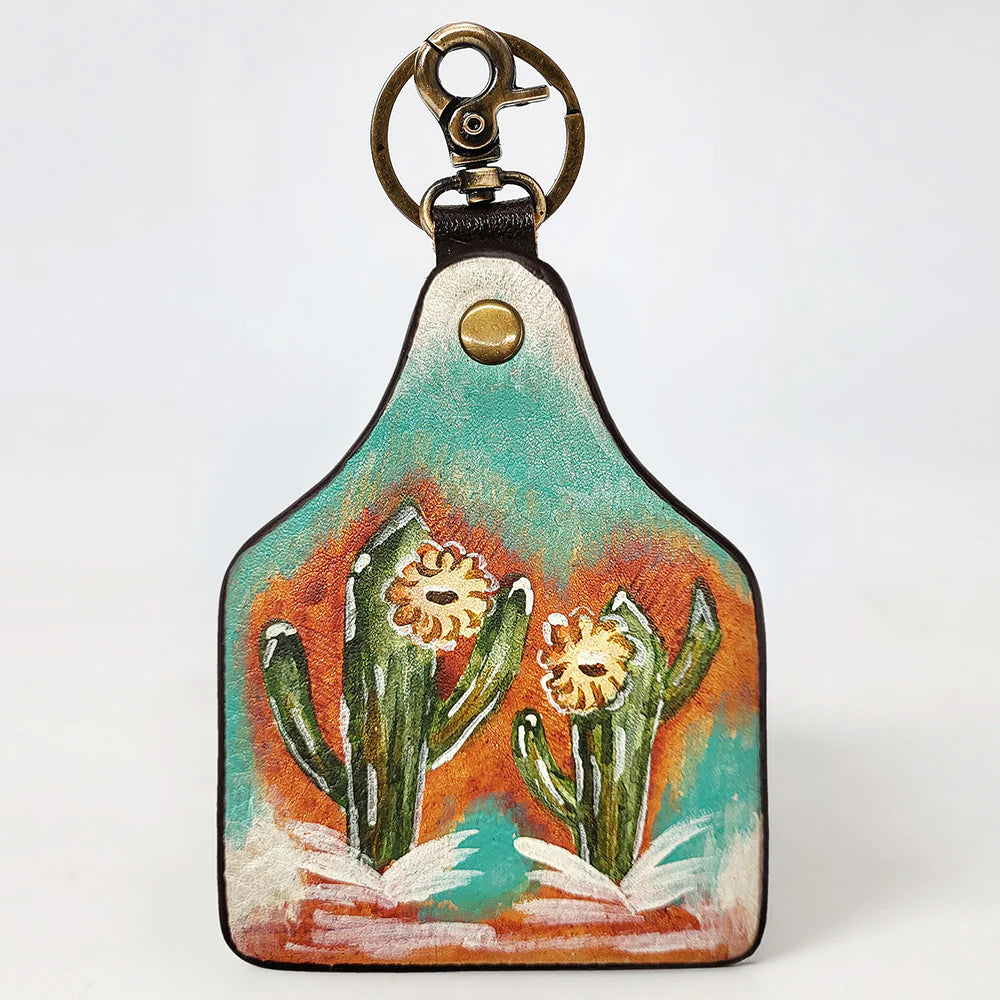ADKRM144 Hand Painted Genuine Leather Keyring