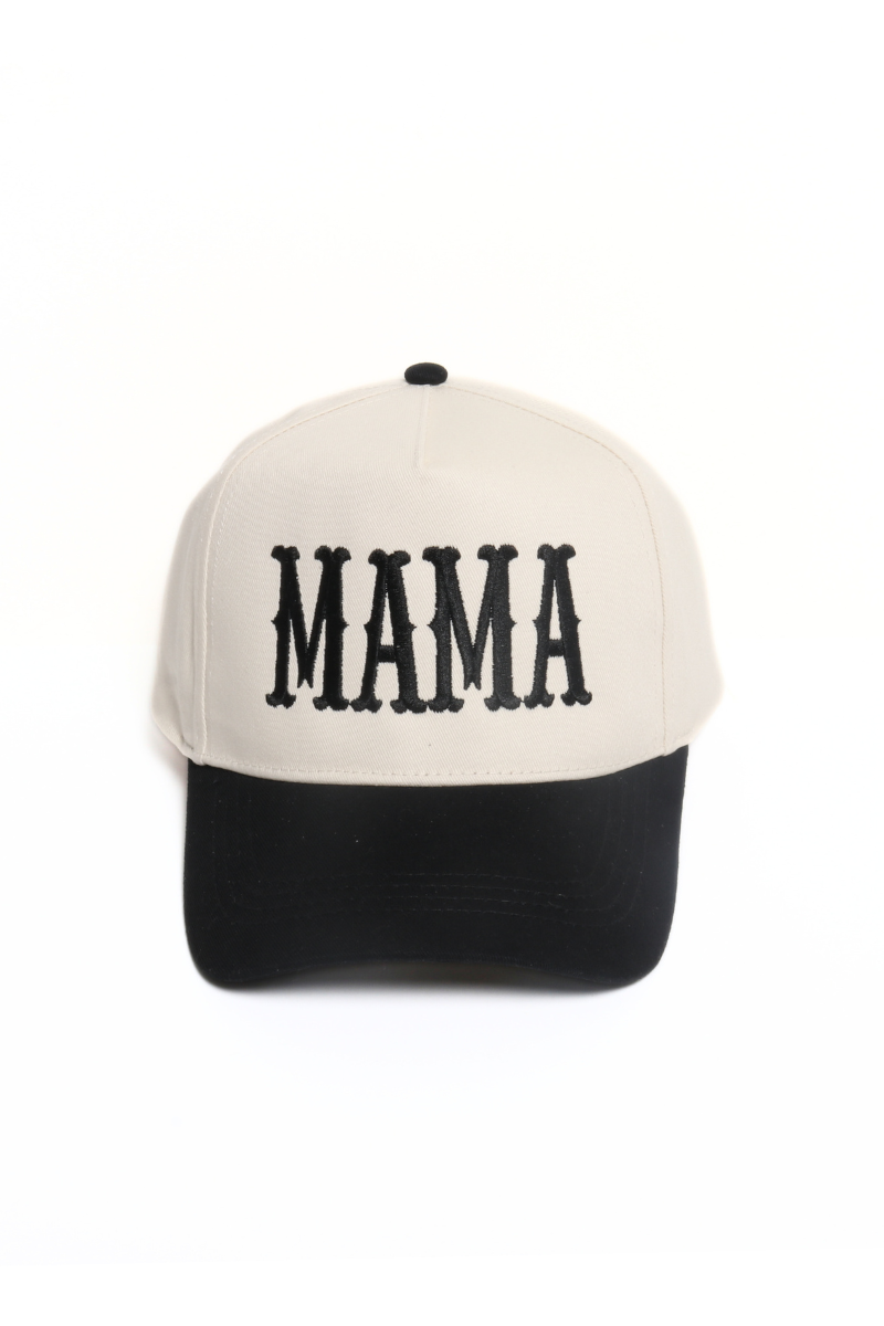 David And Young - MAMA Embroidery 5 Panel Two Tone Cap