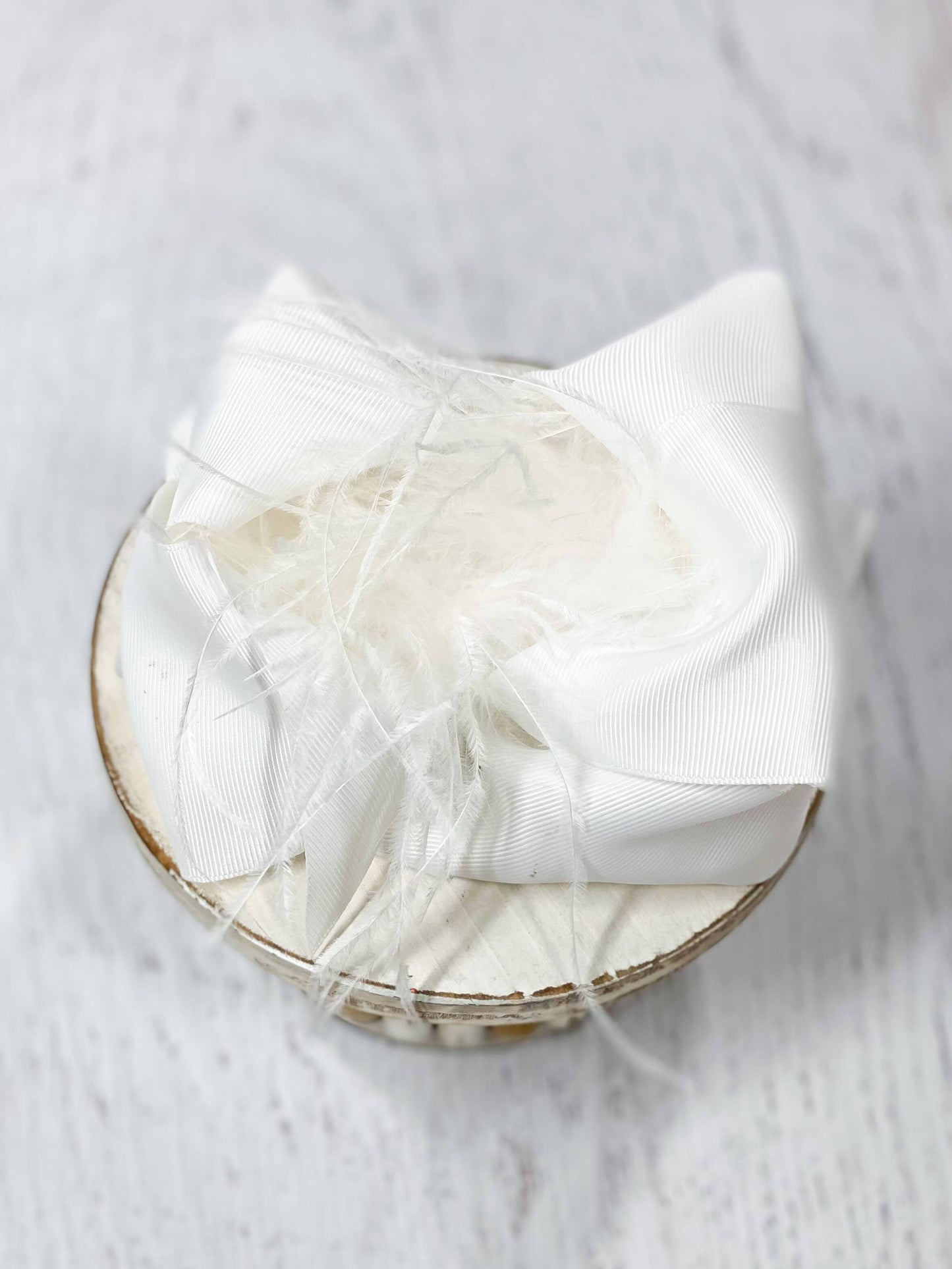 The Hair Bow Company - Texas Size Ostrich Puff Looped Knot Hair Bow: French Pink