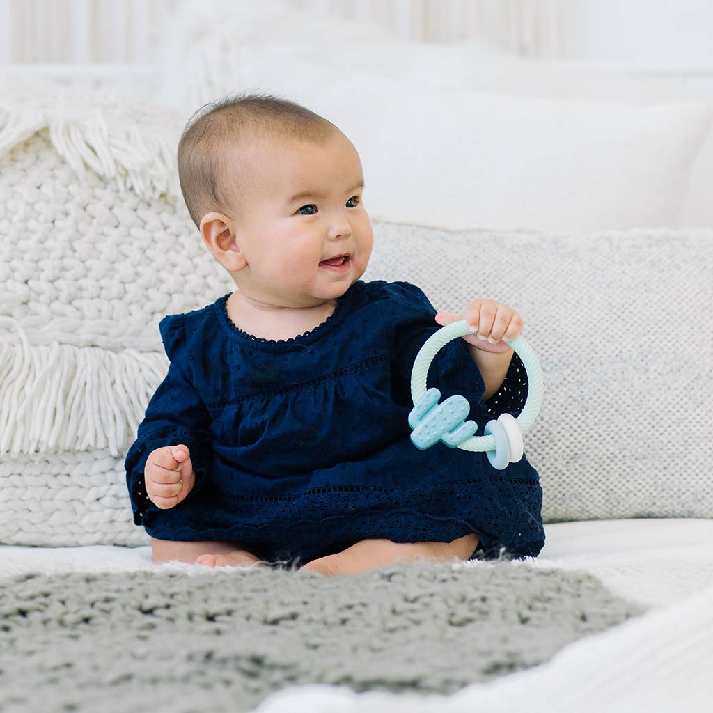 Itzy Ritzy - Ritzy Rattle™ Silicone Teether Rattles: Rainbow