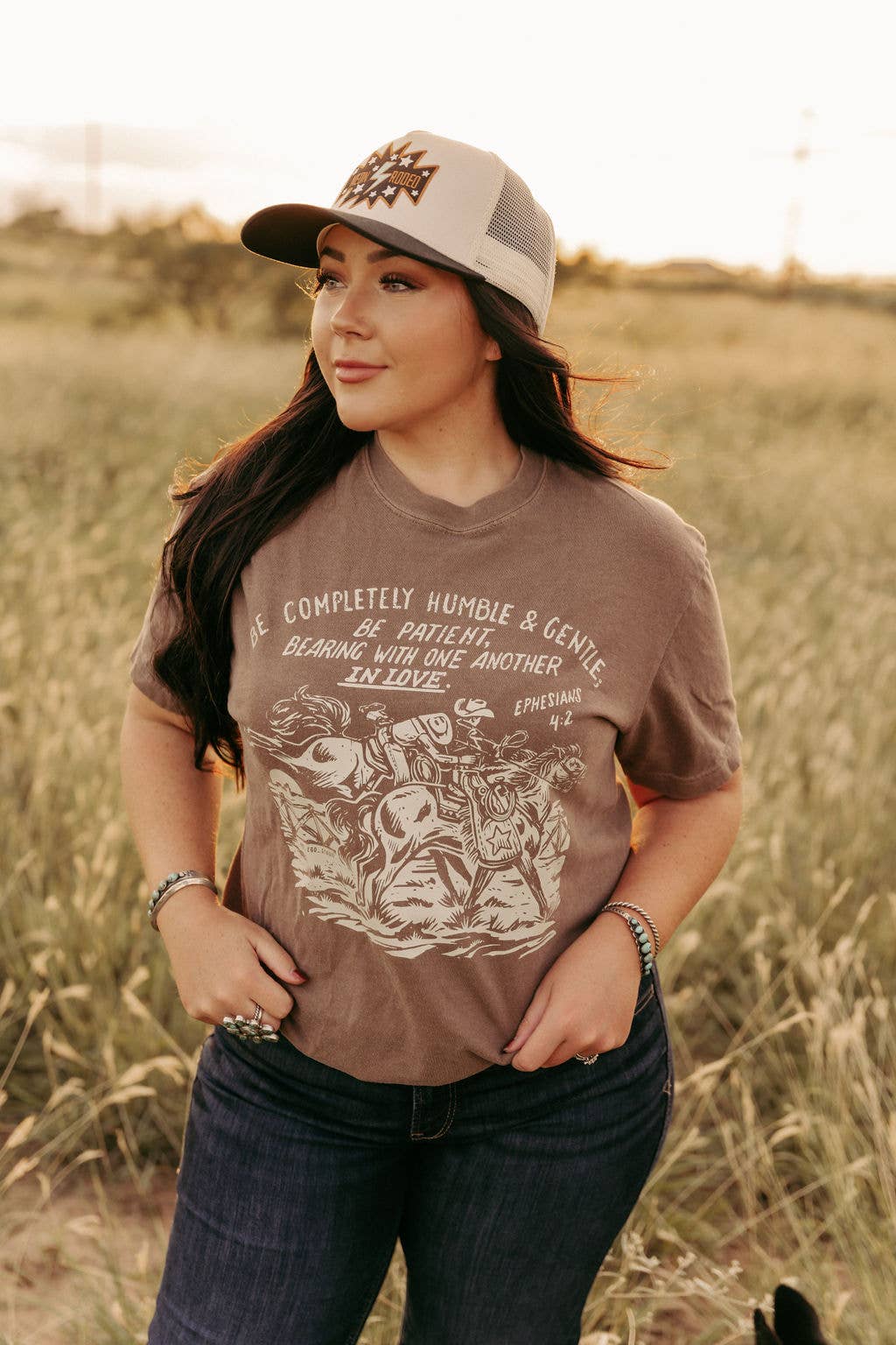 Crazy Consuela - Ephesians 4:2 Western Comfort Colors T-Shirt