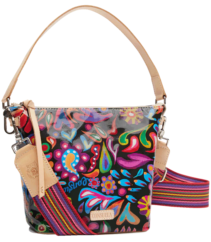 Consuela Wedge Sophie Black Swirly