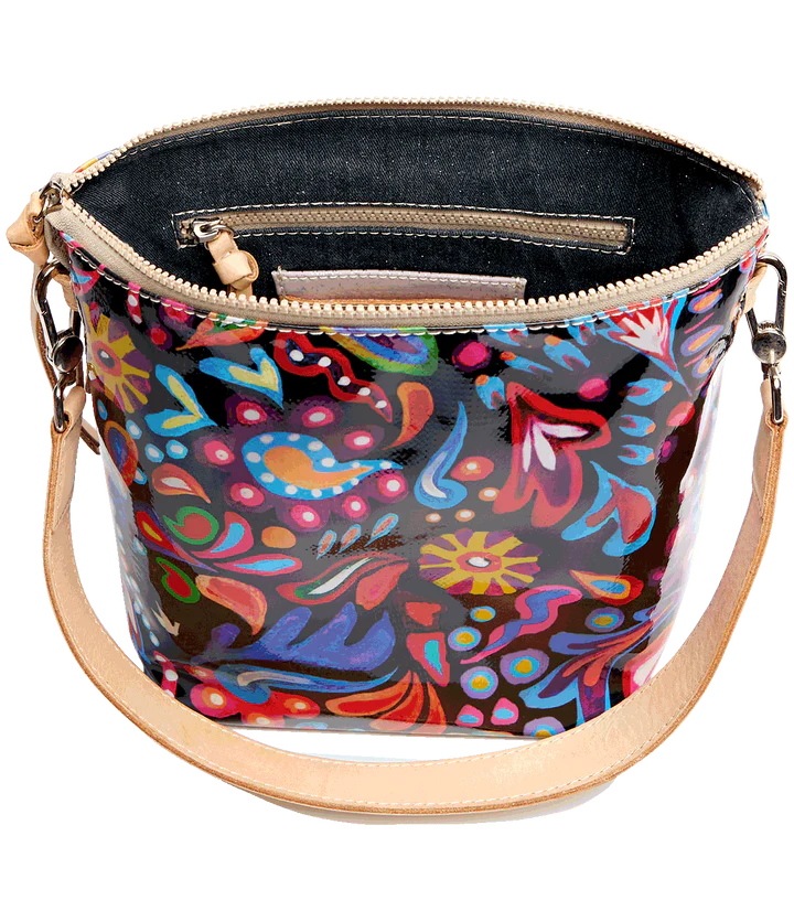 Consuela Wedge Sophie Black Swirly