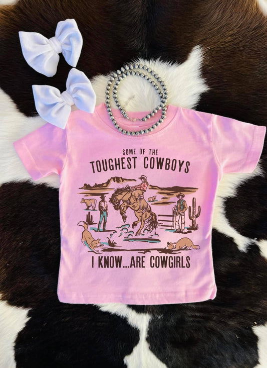 Some Of The Toughest Cowboys Are Cowgirls Children’s Tee