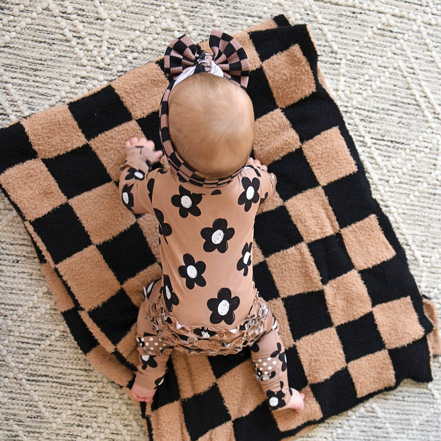 Gigi and Max - Coco RUFFLE ZIP Bamboo One Piece Flowers Baby Clothing