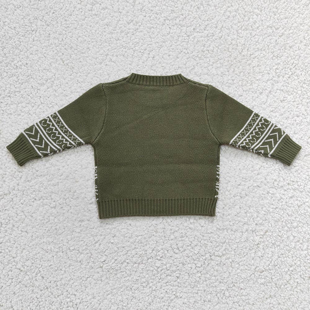 Aier Wholesale - Baby Children Western Cow woolen sweaters