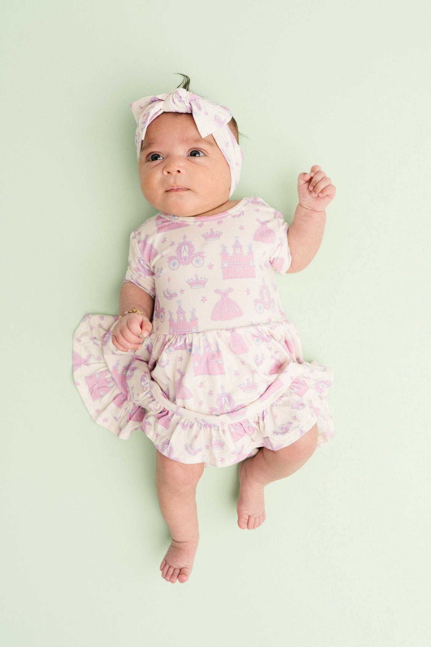Little One Shop - Dreamy Fairytale Short Sleeve Bodysuit Bamboo Dress