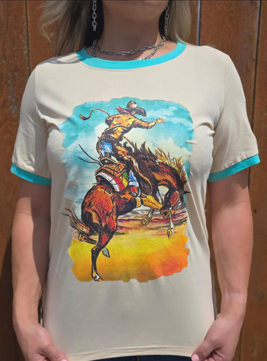 Last Wild Ride Ringer Tee