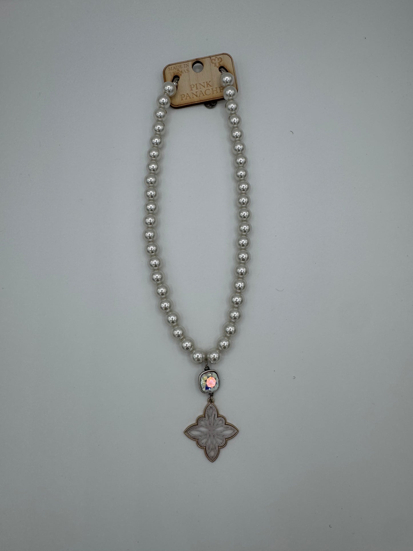 Silver Bead Star Pendant Necklace