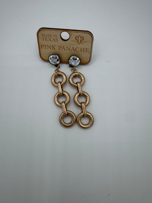 Gold chain earring