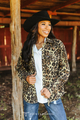 Leopard Denim Pearl Snap Long Sleeve