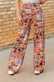 Texas Boot Collage Printed Pants