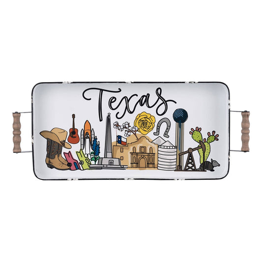 Glory Haus - State of Texas Landmark Enamel Tray