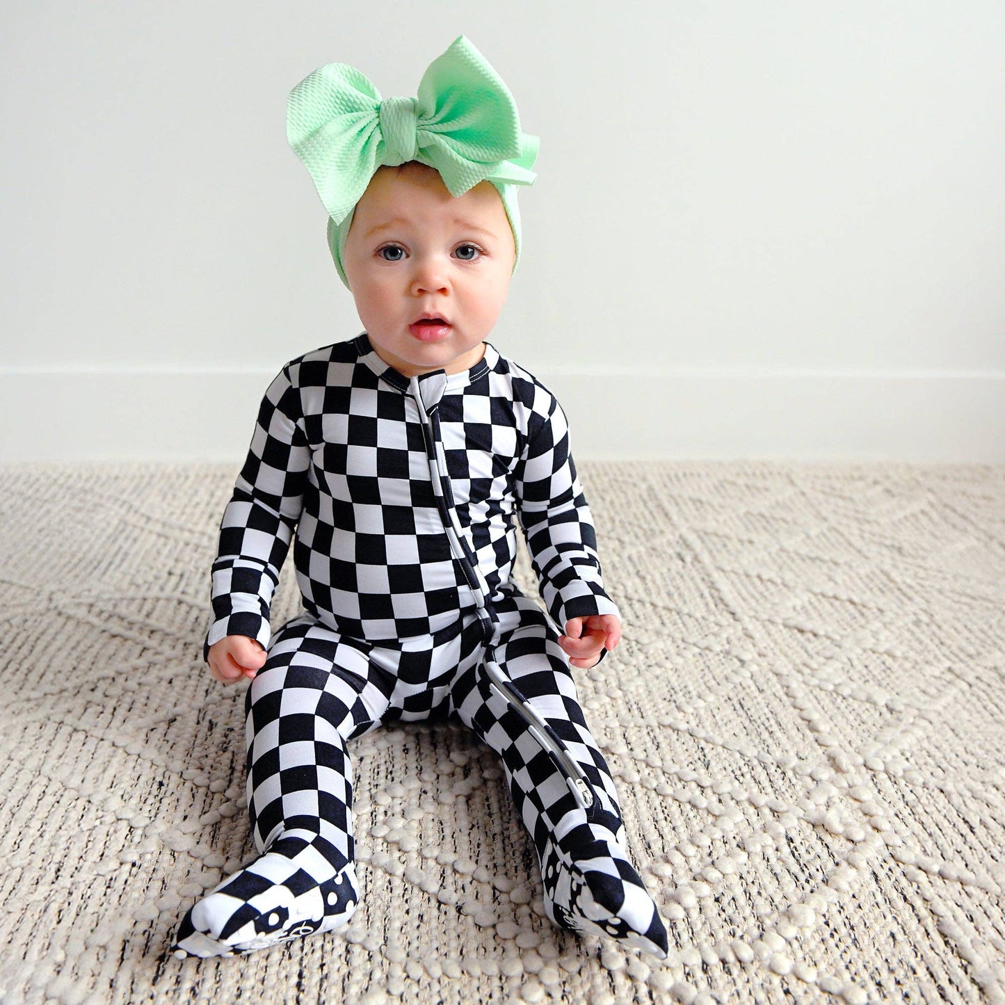 Gigi and Max - Axel ZIP Bamboo Sleepies Little Baby Outfit Bamboo