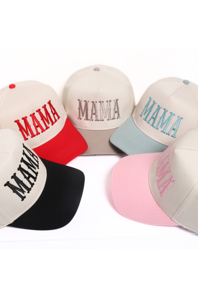 David And Young - MAMA Embroidery 5 Panel Two Tone Cap