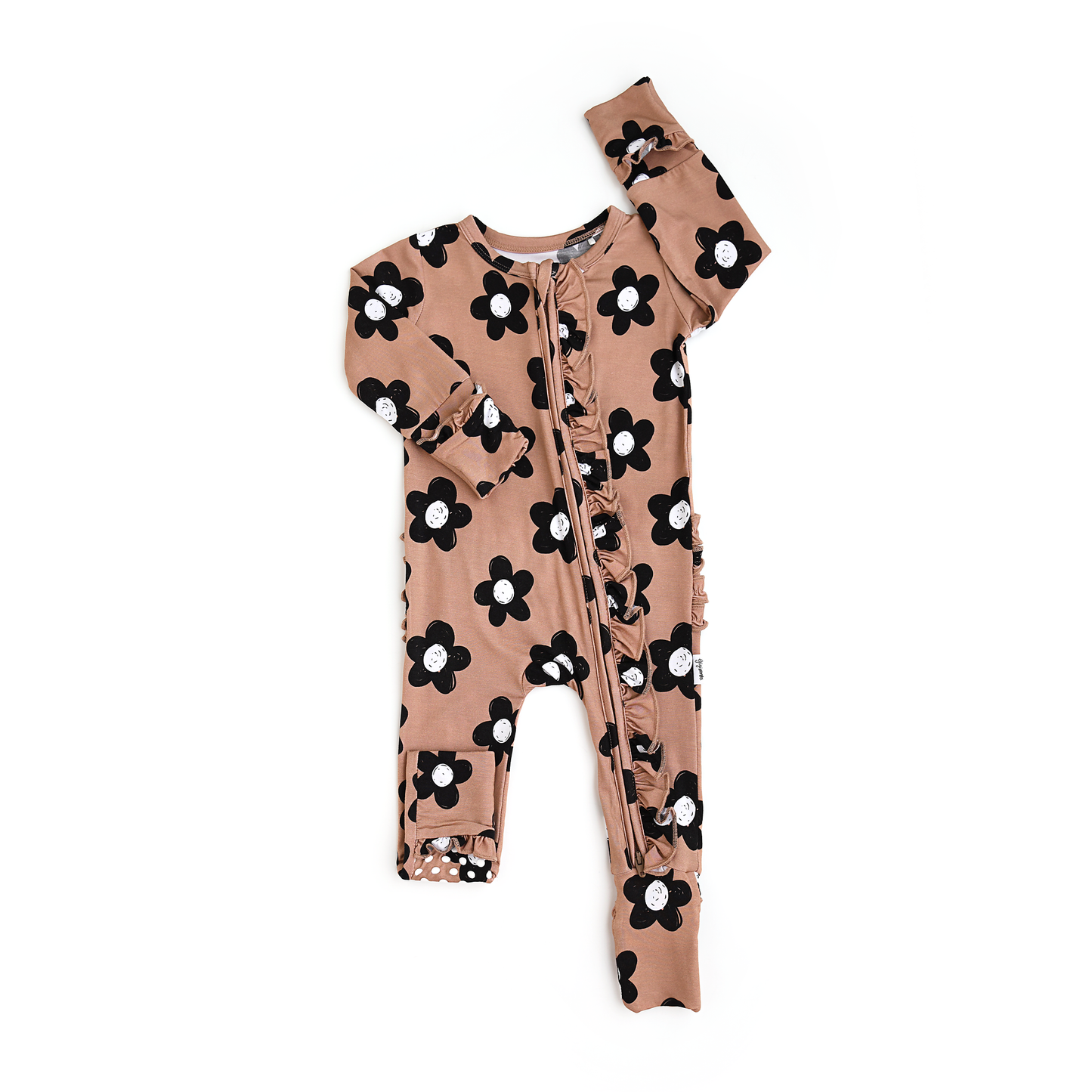 Gigi and Max - Coco RUFFLE ZIP Bamboo One Piece Flowers Baby Clothing