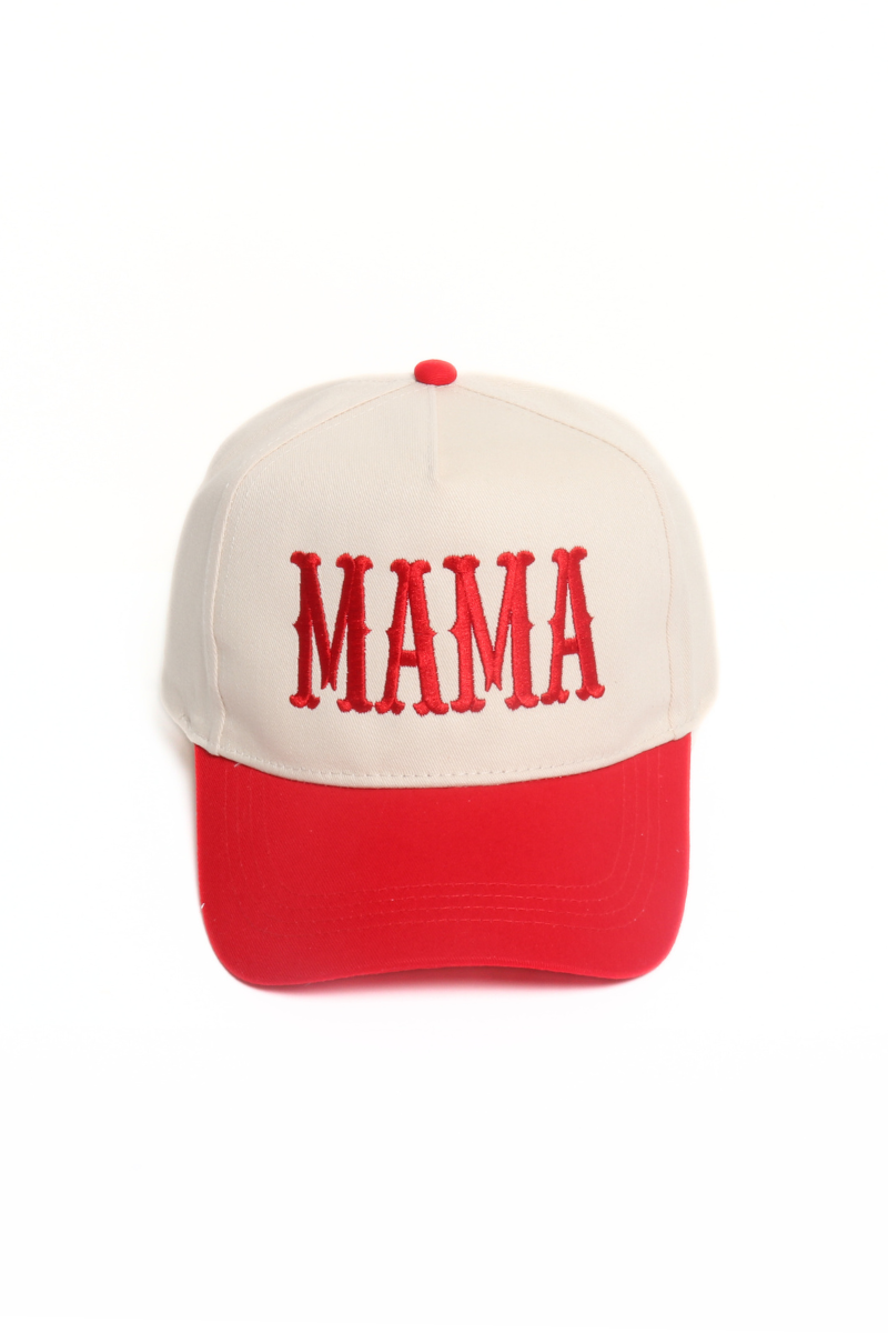 David And Young - MAMA Embroidery 5 Panel Two Tone Cap