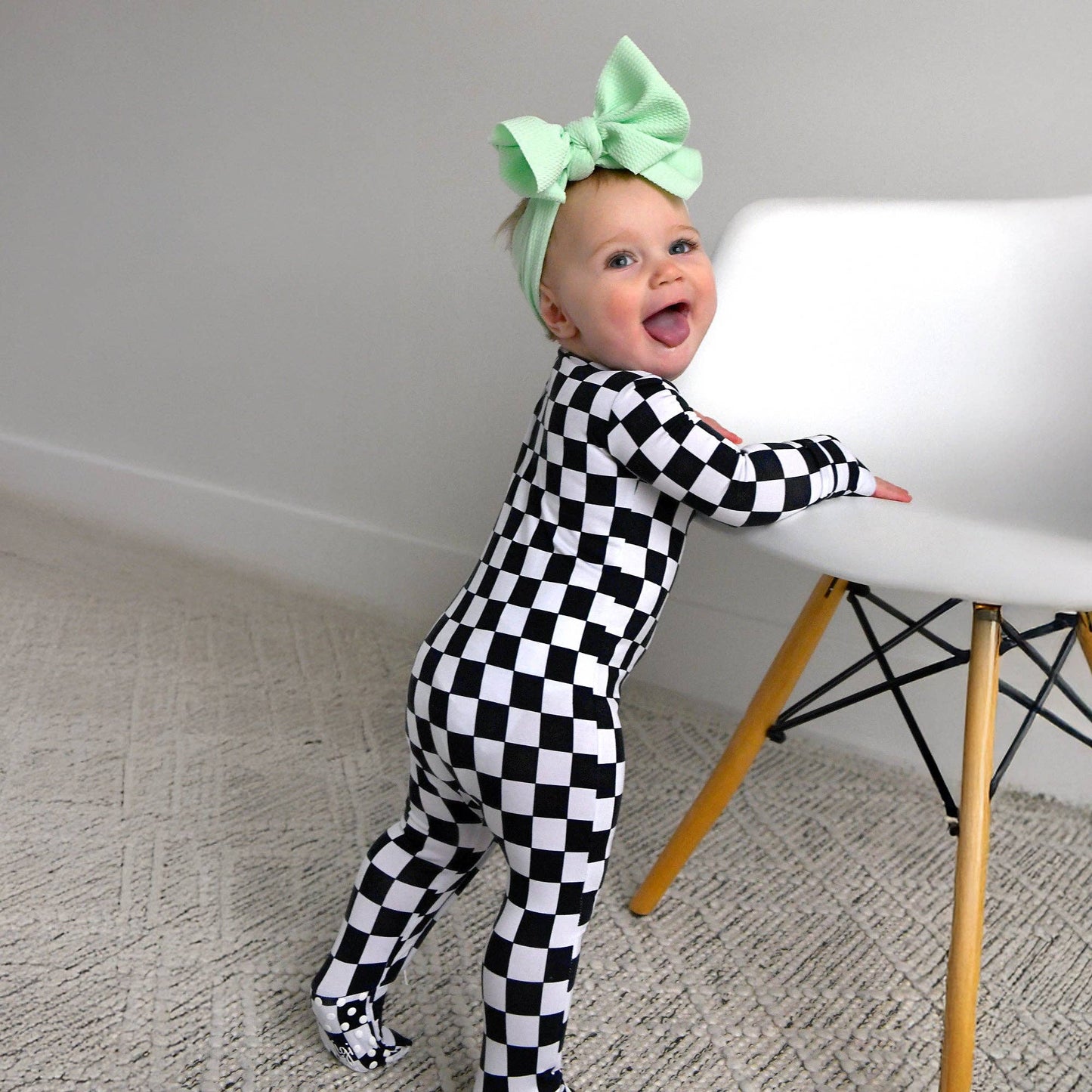 Gigi and Max - Axel ZIP Bamboo Sleepies Little Baby Outfit Bamboo