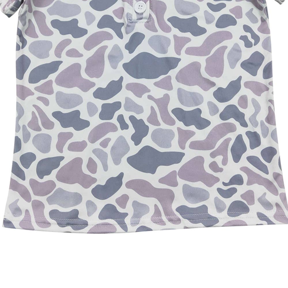 Baby Boys Camo Hunting Short Sleeve Buttons Tee Shirt Tops