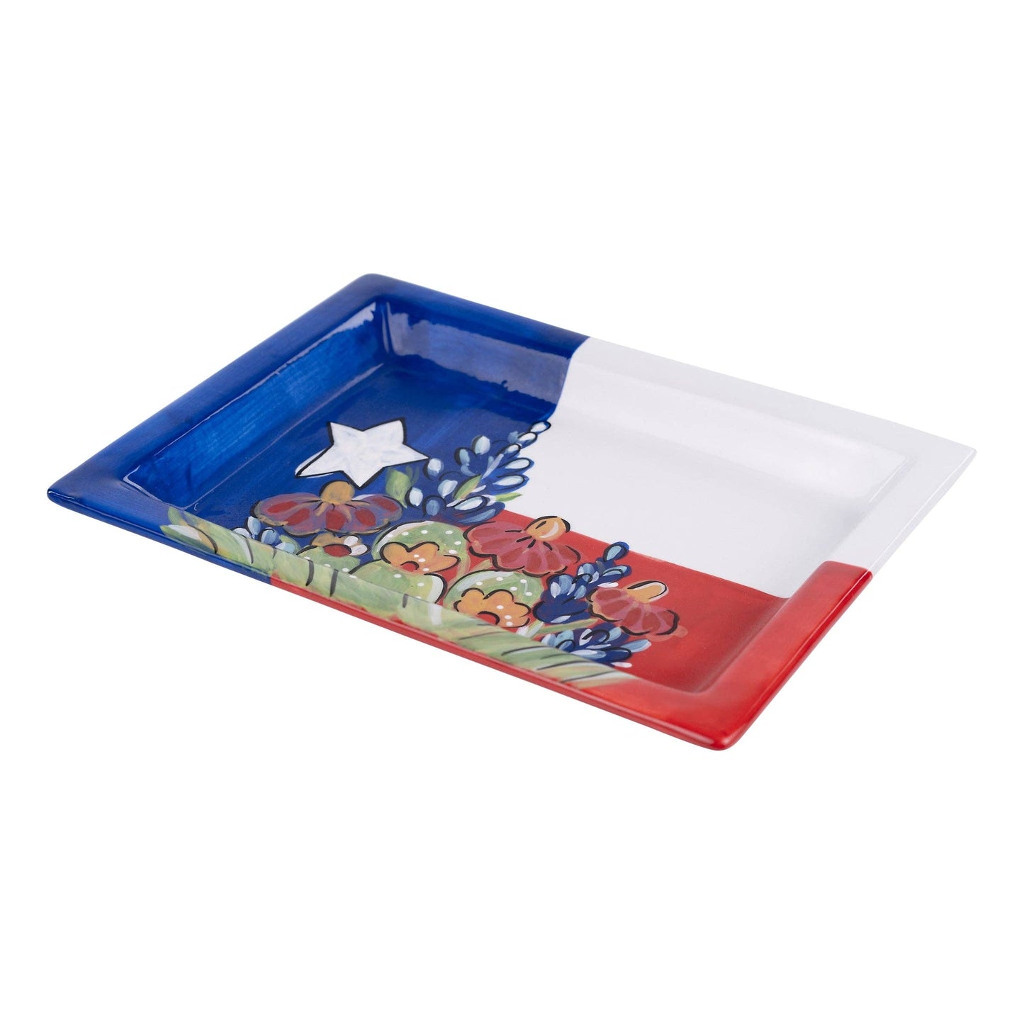 Glory Haus - Texas Flag Wildflower Trinket Tray