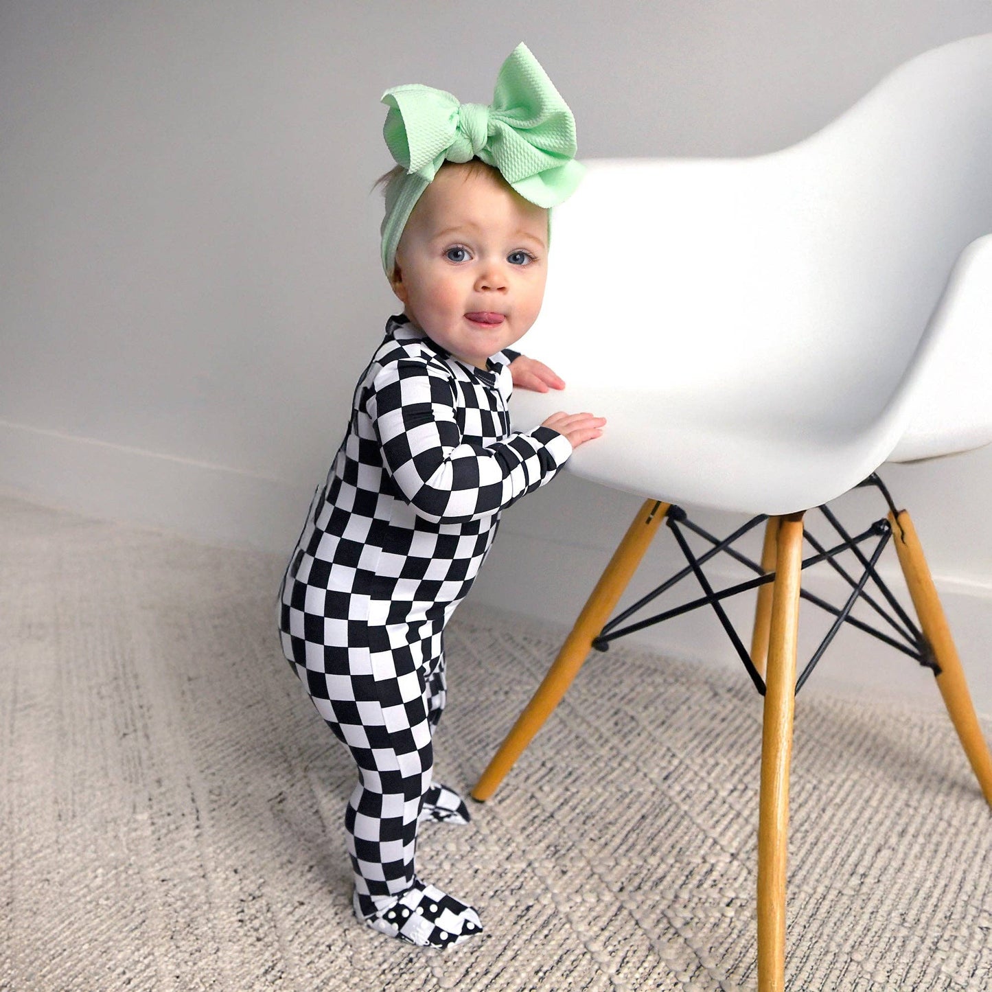 Gigi and Max - Axel ZIP Bamboo Sleepies Little Baby Outfit Bamboo