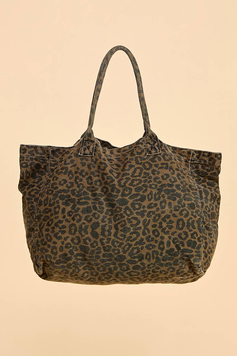 TCEC Cheetah Printed Tote Bag