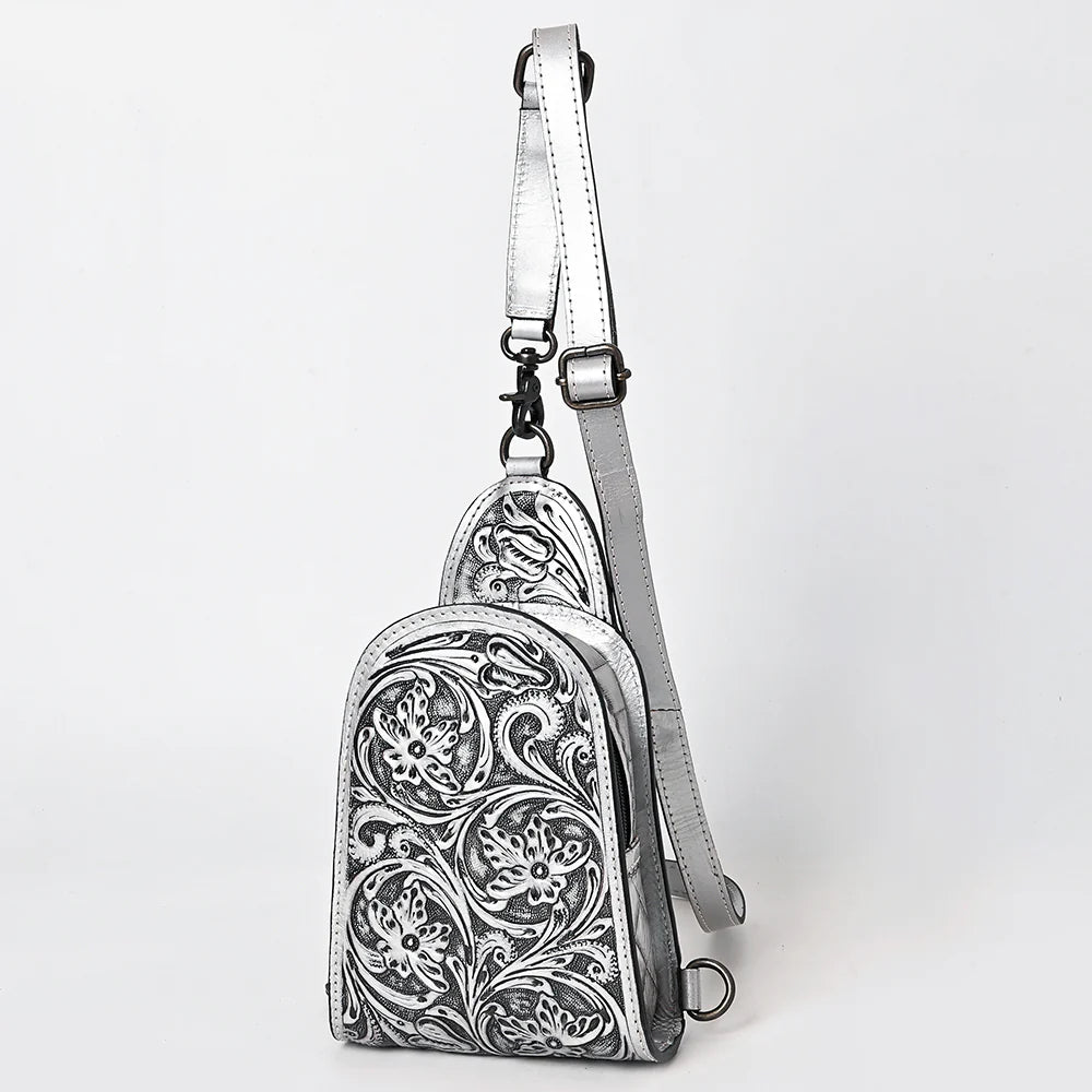ADBG1542 Sling Hand Tooled Genuine Leather Women Bag