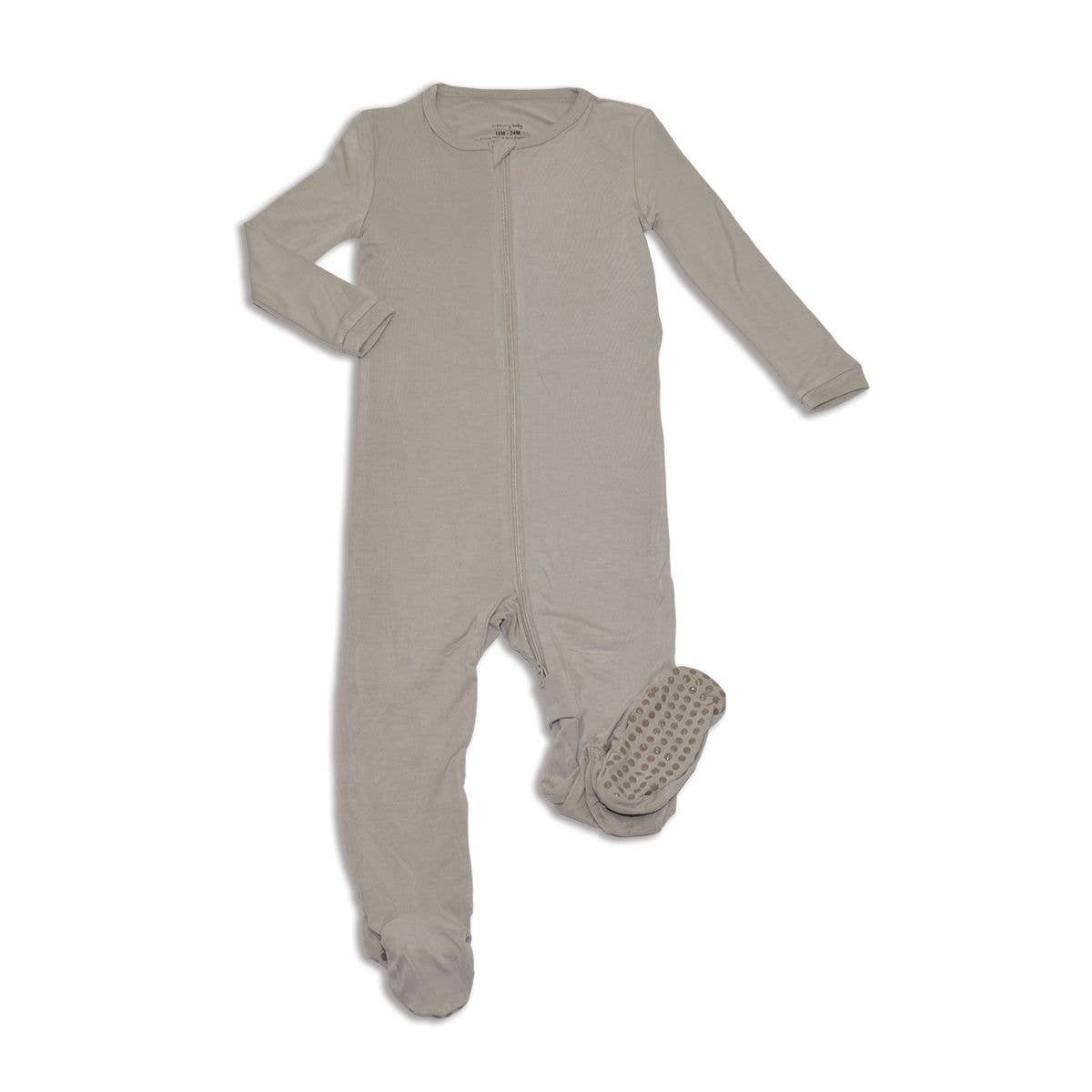 Bamboo Zip-up Footies (solid color): Easter Egg / 3-6M