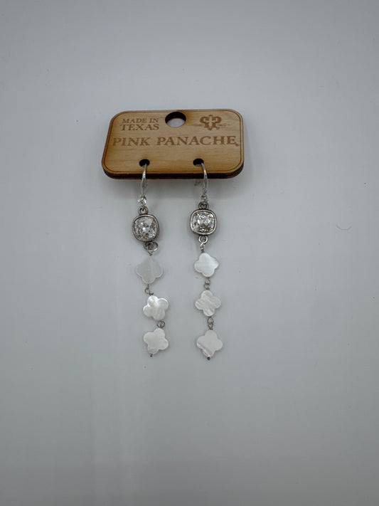 Iridescent, pearl clove earring
