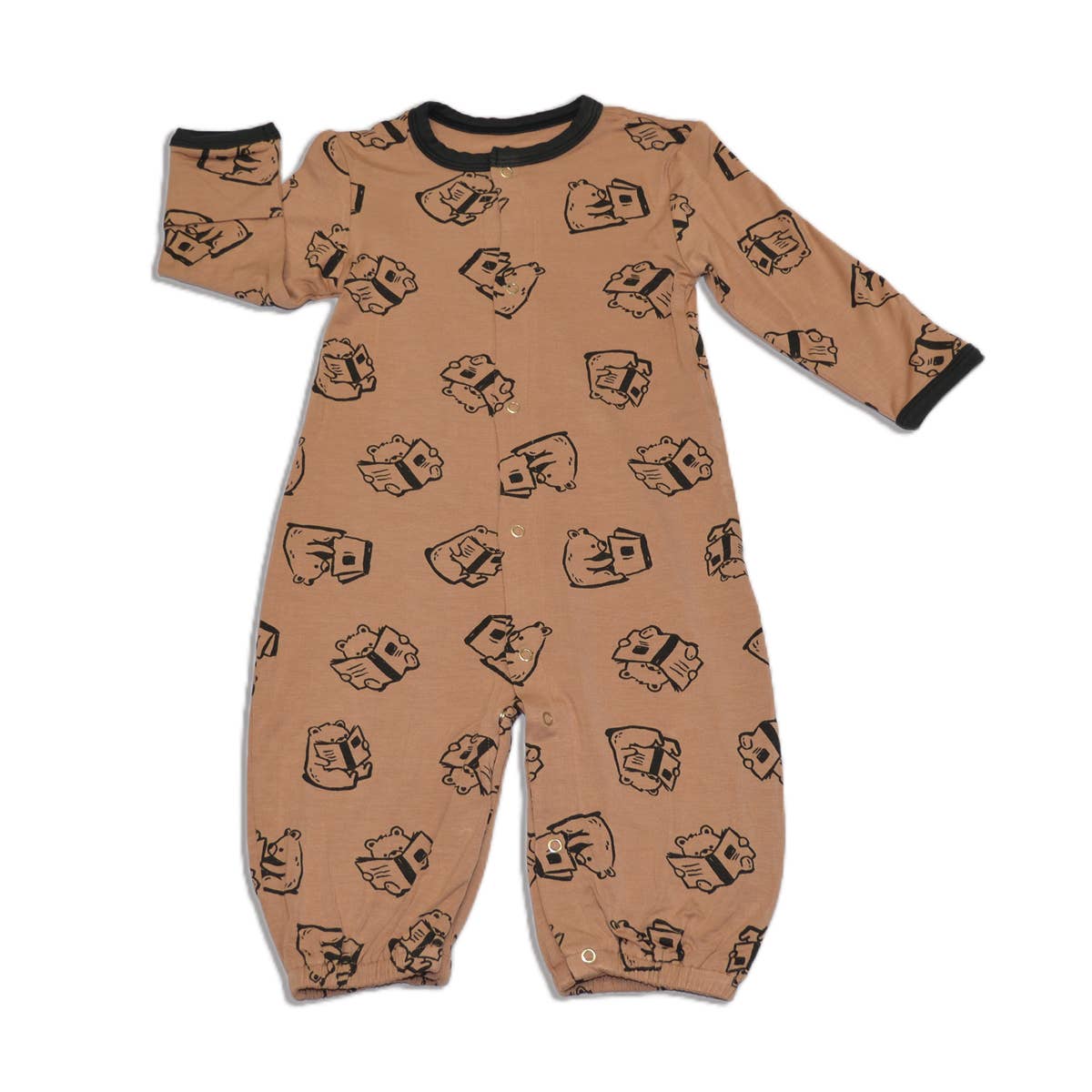 Bamboo Converter Gown: NB-3M / Sleepy Sloth Print