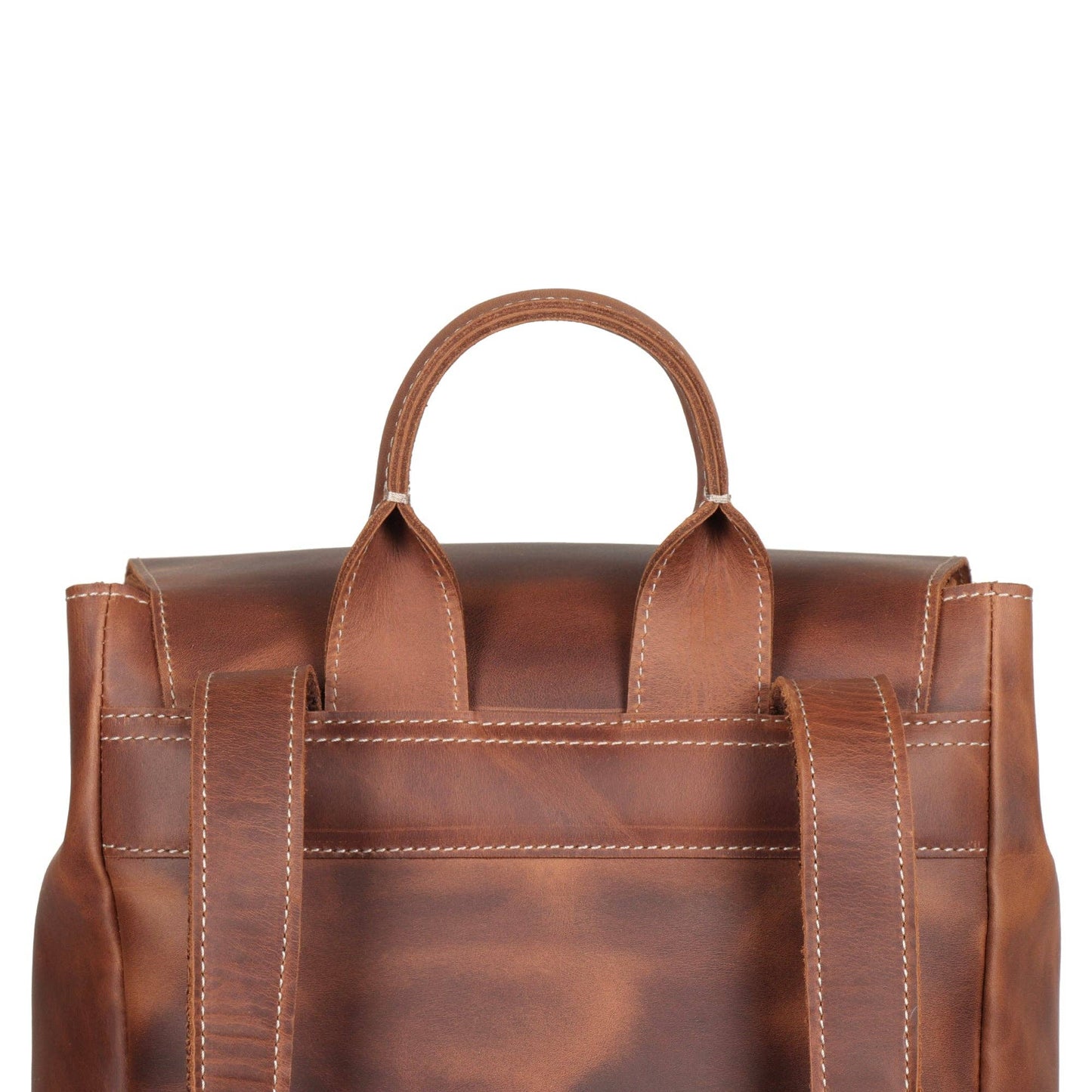 Londo - MegaGear Valley Handcrafted Top Grain Leather Backpack: Camel