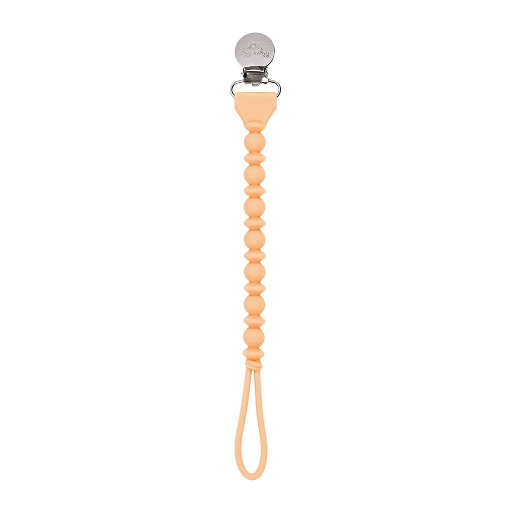 Itzy Ritzy - *OUTLET* Sweetie Strap™ Pacifier Clips: Apricot Beaded