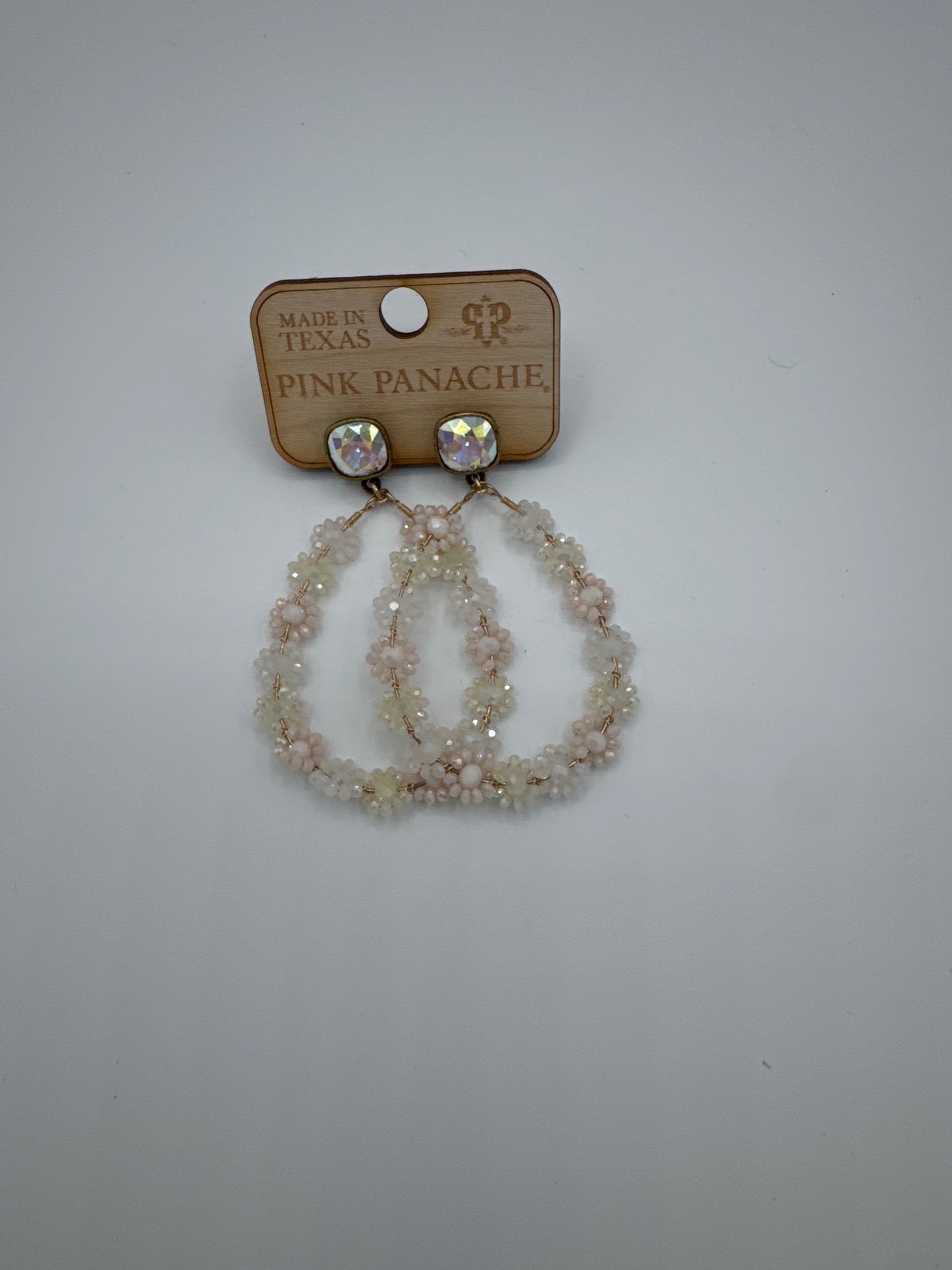 Beaded flower earring