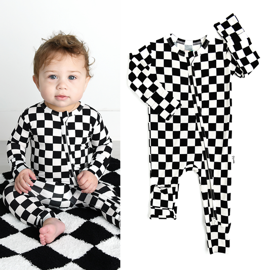 Gigi and Max - Axel ZIP Bamboo Sleepies Little Baby Outfit Bamboo