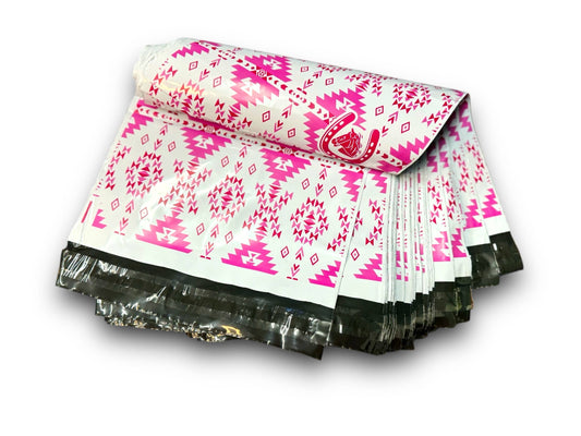 Western Linens - Pink Western Poly Shipping Bag