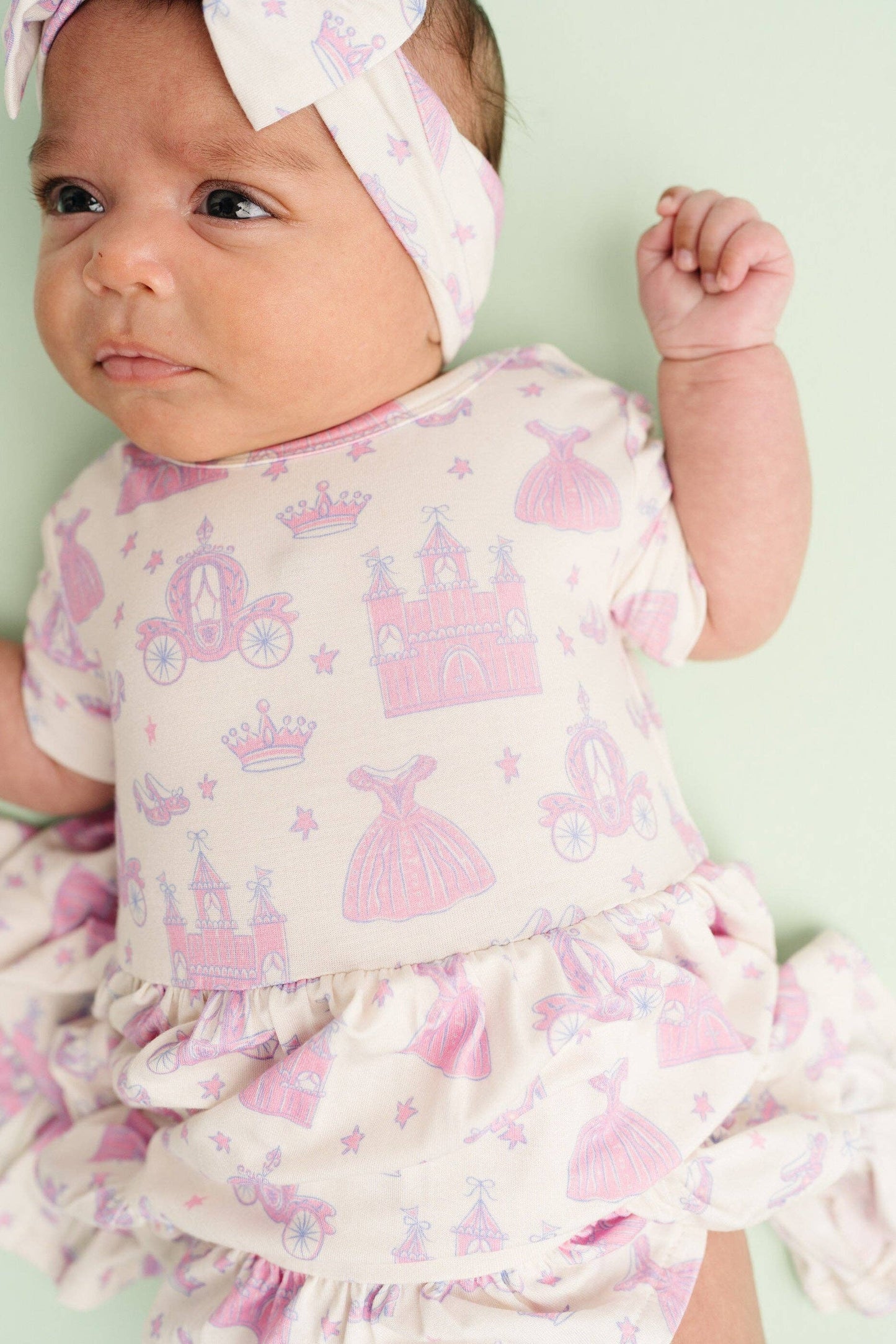 Little One Shop - Dreamy Fairytale Short Sleeve Bodysuit Bamboo Dress