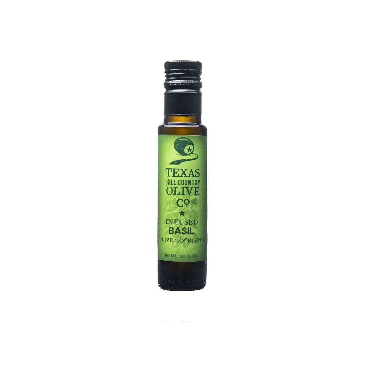 Texas Hill Country Olive Co. - Basil Infused Olive Oil - 100ml.