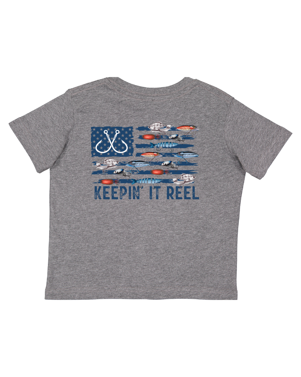 Red Stone Rebel Clothing Co. - Keepin' It Reel Kid's Fishing Tee