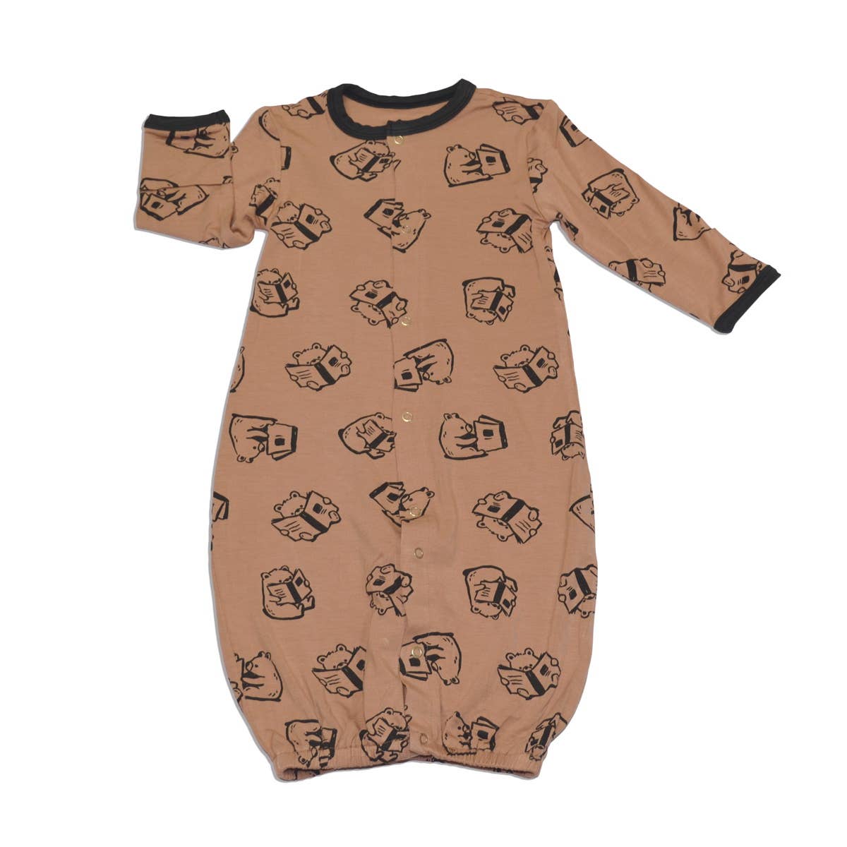 Bamboo Converter Gown: NB-3M / Sleepy Sloth Print