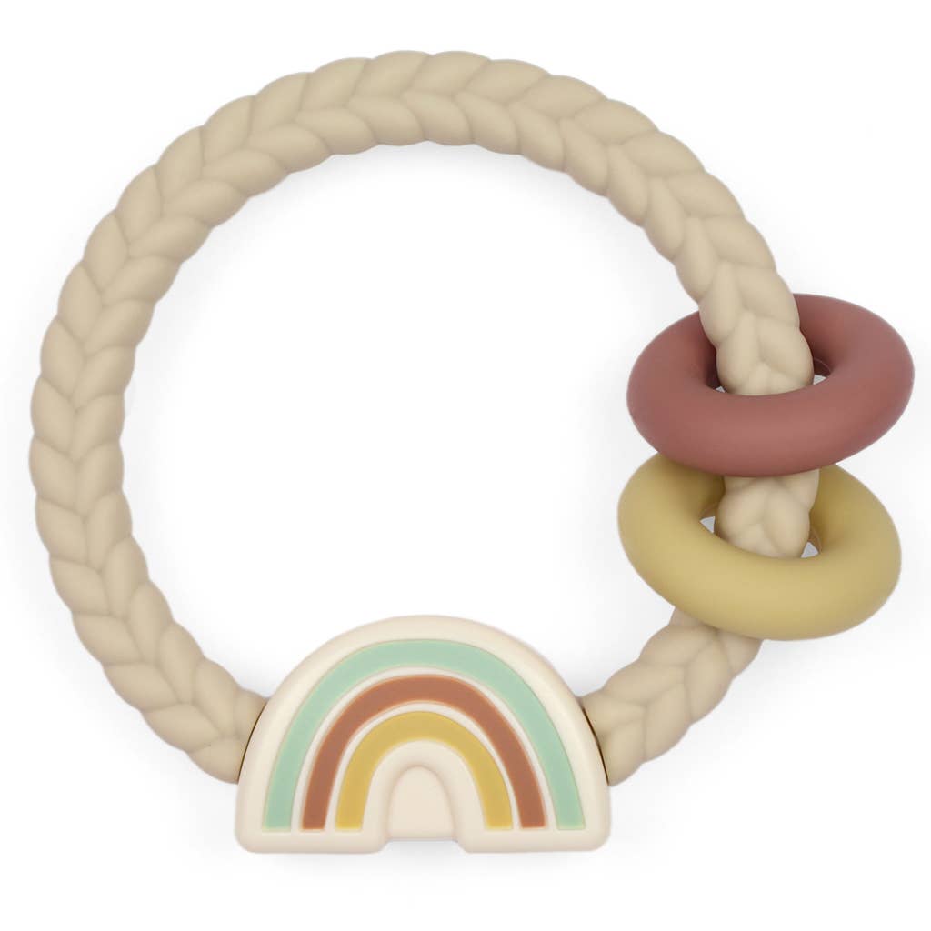 Itzy Ritzy - Ritzy Rattle™ Silicone Teether Rattles: Rainbow