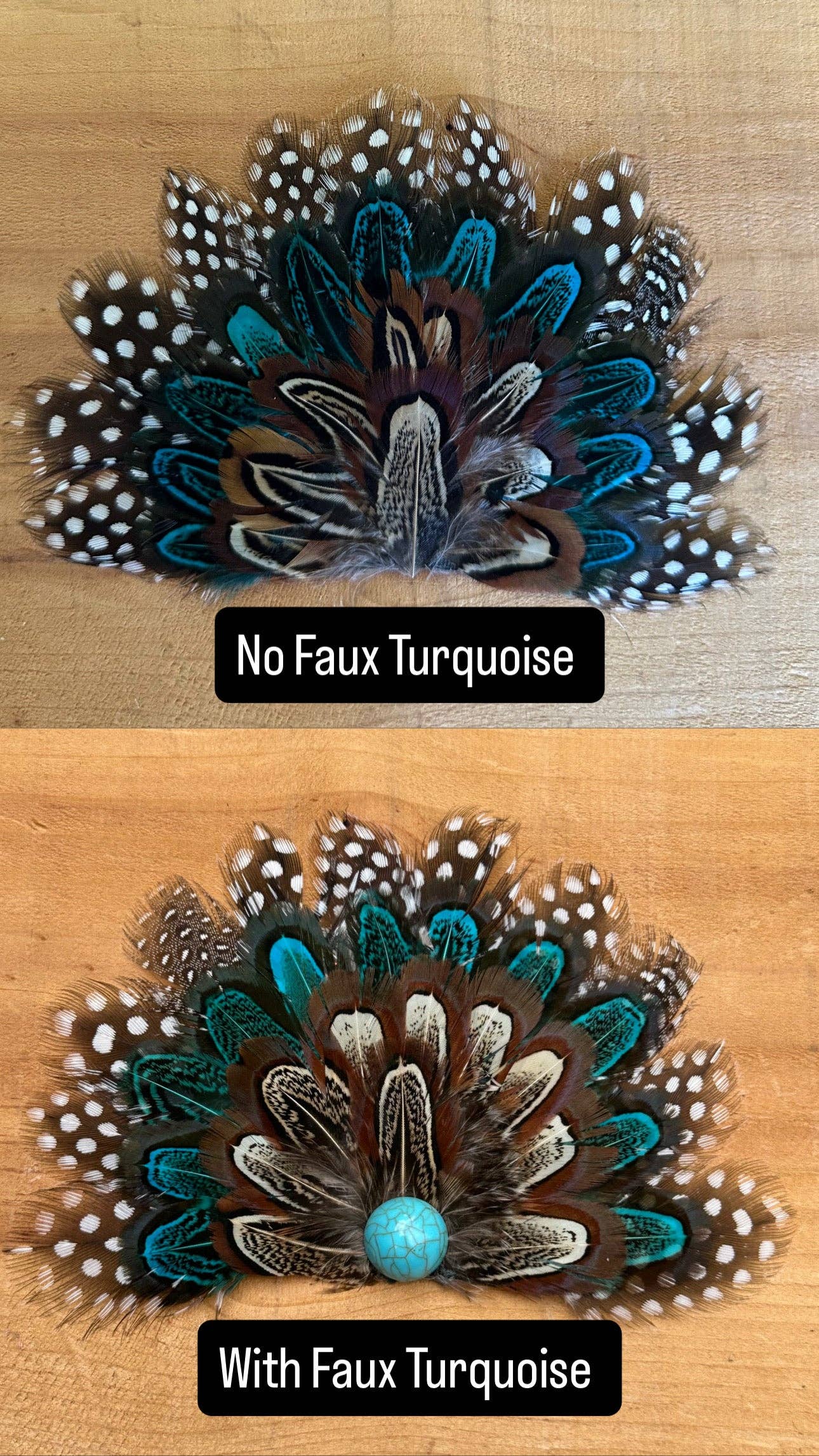 High Ho Silversmithing - IRON ON FEATHER FANS FOR TRUCKER HATS AND COWBOY HATS