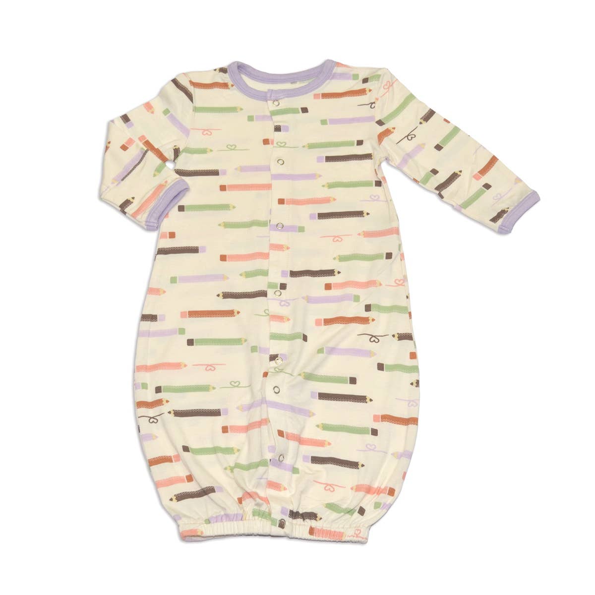 Bamboo Converter Gown: NB-3M / Sleepy Sloth Print