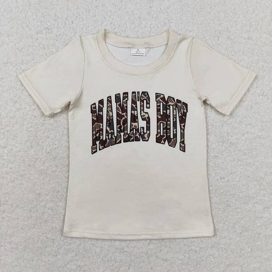 Aier Wholesale - Baby Boys Mama's Boy Camo Tee Shirts