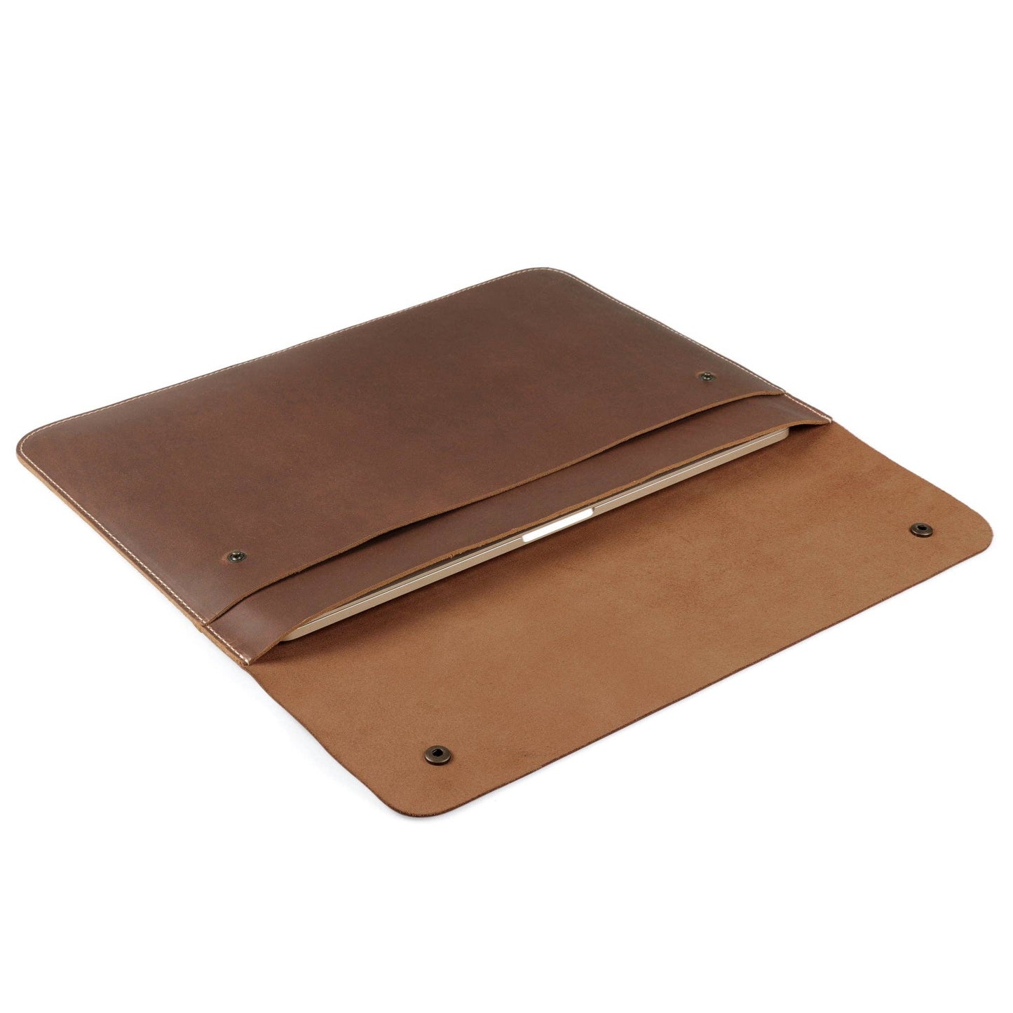 Londo - MegaGear Fine Leather and Sleeve Bag for MacBook Pro, MacBoo: Camel / 14 inch