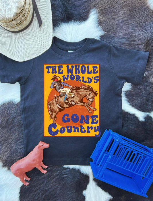 The Whole Worlds Gone Country Children's Tee