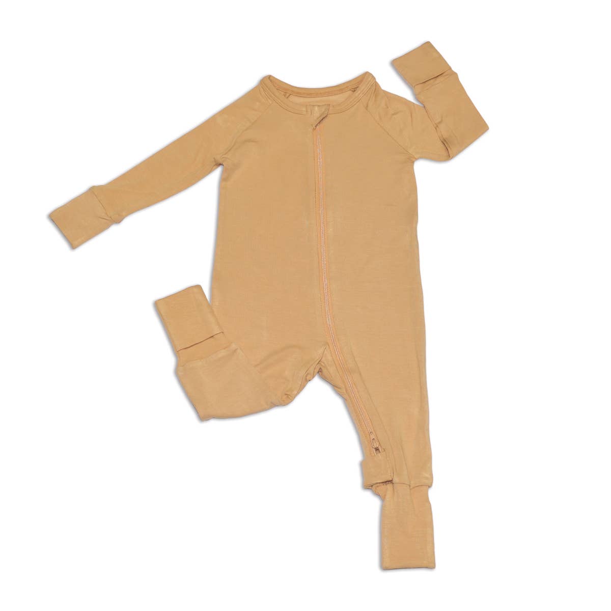 Bamboo Two Way Zipper Romper: NB-3M / Pine