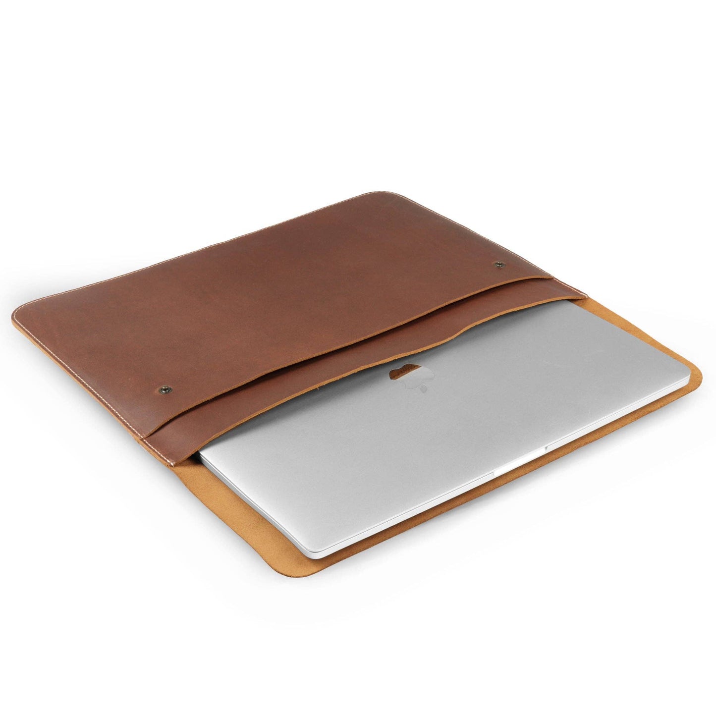 Londo - MegaGear Fine Leather and Sleeve Bag for MacBook Pro, MacBoo: Camel / 14 inch