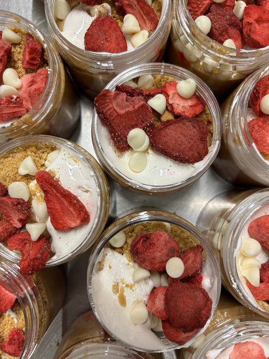 Upscale Freeze - We’re Nutz- Strawberry and Cream
Dessert peanut butter
